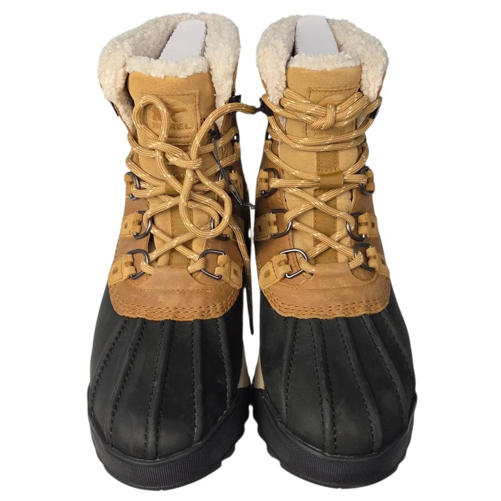 Sorel‎ Scout 87 Lux Work Boots Mens 10 Tan Black Waterproof Insulated Winter New